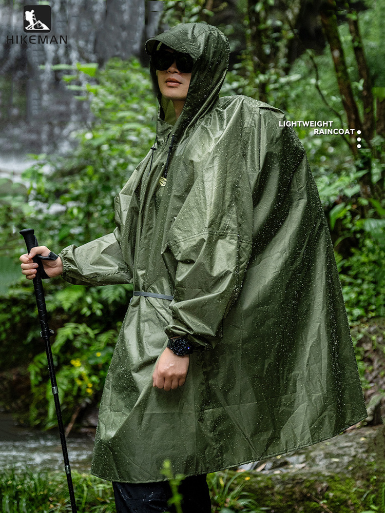 Rain Cover Backpack - 超軽量ジッパーレインコート 210T ポリエステル 防水レインカバー アウトドア ハイキング
