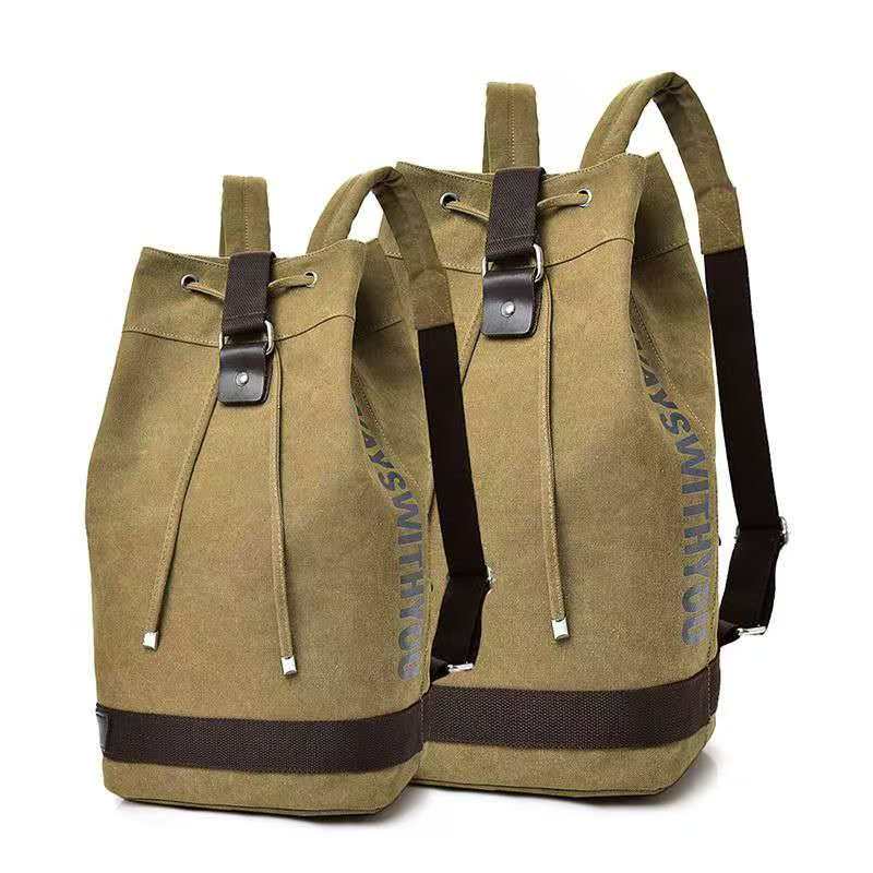 Fashion Backpack Women - 2026 キャンバスバックパック、デュアルショルダーストラップ付き、大容量バケットバッグ、男女兼用、アウトドア、カジュアル、旅行に最適