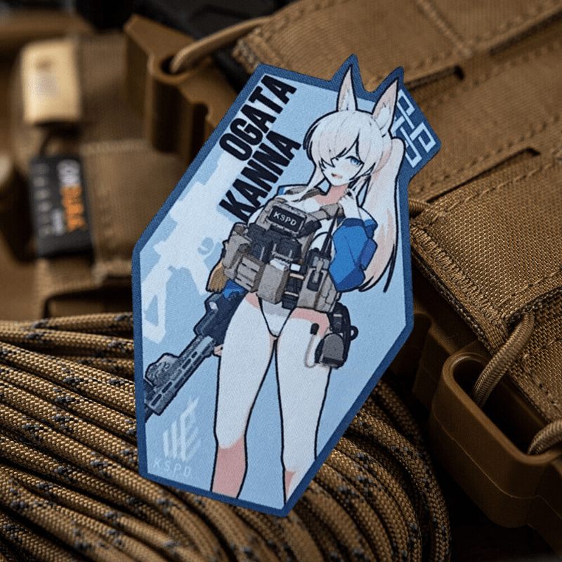 Rucksack Military Style - ブルーアーカイブコナ戦術パッチガンガールズプリントフック&ループパッチ軍事士気シェブロンバッジ腕章バックパックベストステッカー