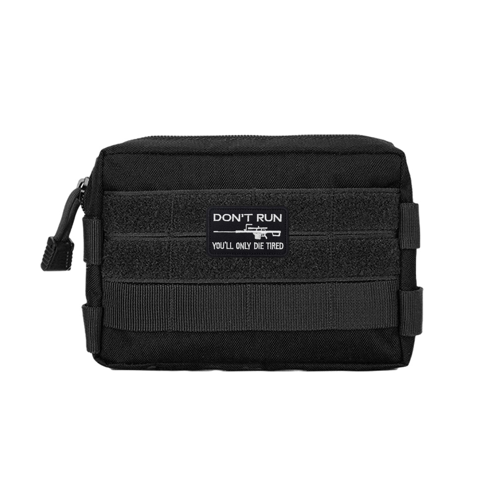DON'T RUN 楽しいミーム戦術士気引用ベルクロパッチス - Rucksack Military Style のレビューと価格