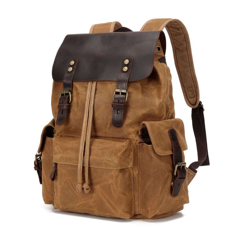 新しいメンズバックパック、キャンバス製カジュアルバックパック - Canvas Backpack Casual のレビューと価格