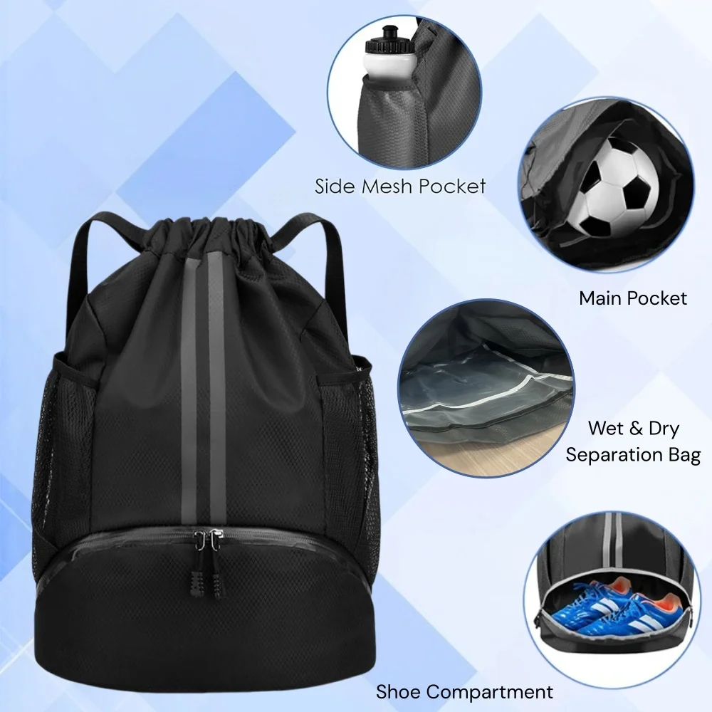 ドローストリング付きスポーツバックパック、軽量ジムバッグ、シ - Drawstring Gym Bag のレビューと価格