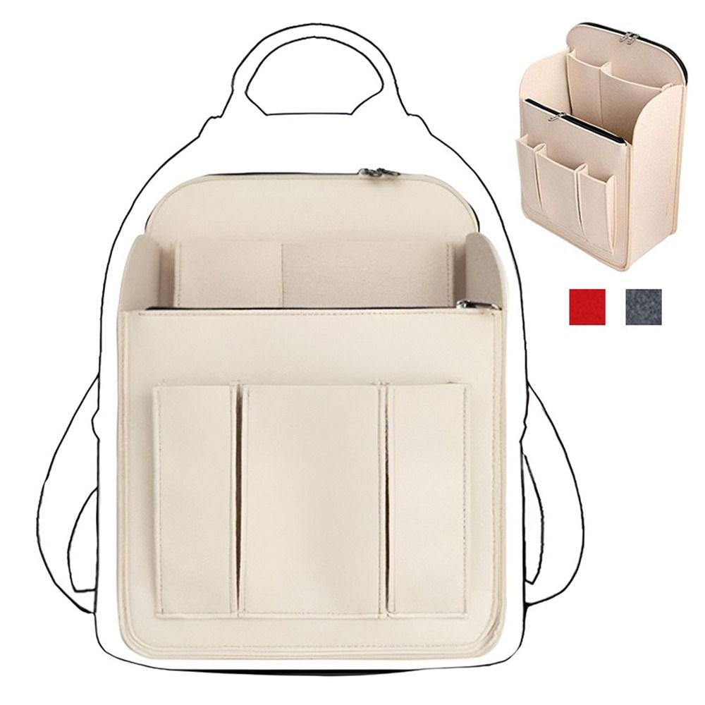 耐久性のある多ポケットバックパックインナーバッグ、大容量ポー - Backpack Insert Organizer のレビューと価格