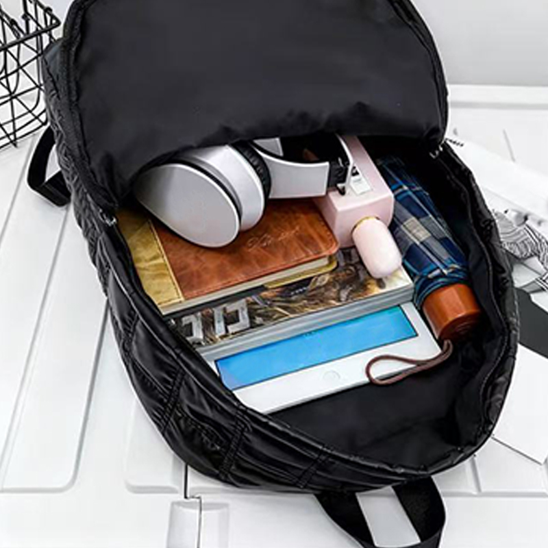 トレンディでスタイリッシュな光沢のあるバックパック、マルチカ - Canvas Backpack Casual のレビューと価格