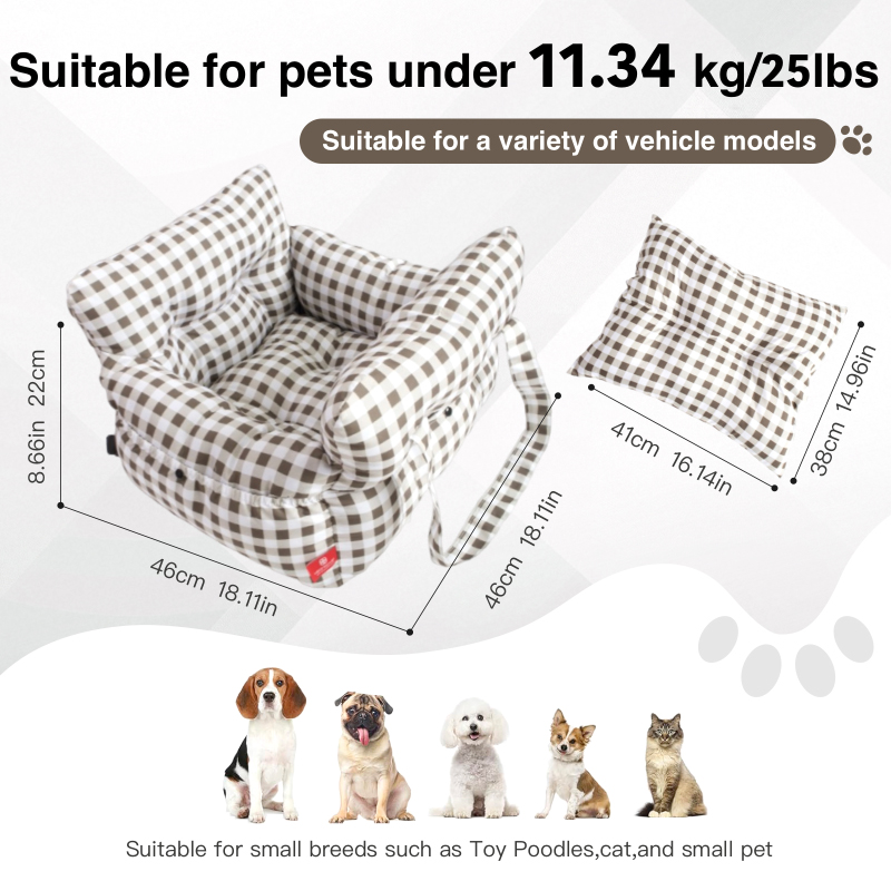 犬用カーシートベッド多機能ペット旅行用バックパックベッド薄型 - Foldable Backpack Small のレビューと価格
