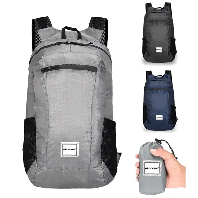 アウトドアハイキングバッグ 20L 軽量ポータブルバックパッ - Foldable Backpack Small のレビューと価格