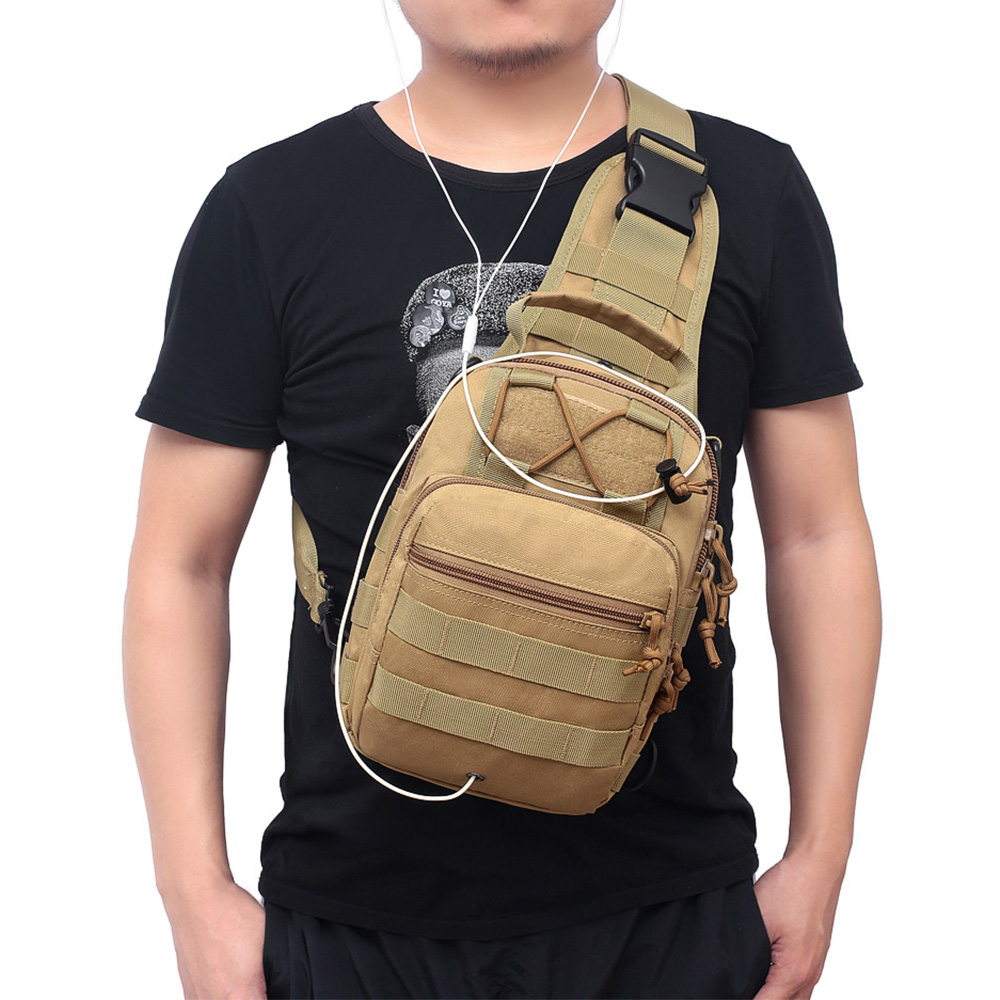 男性クロスボディスリングバックパックショルダーチェストバッグ - Rucksack Military Style のレビューと価格