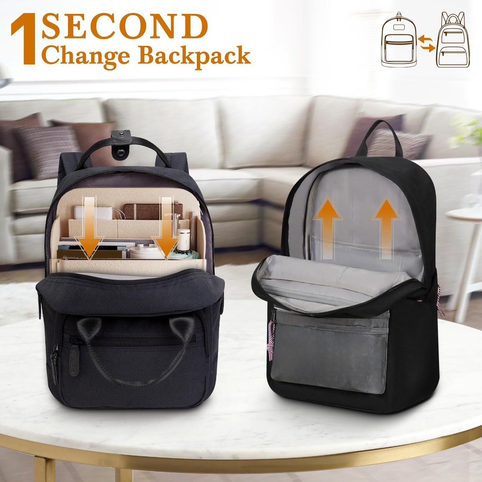 バックパックオーガナイザー フェルト収納電話バッグ 小さなバ - Backpack Insert Organizer のレビューと価格