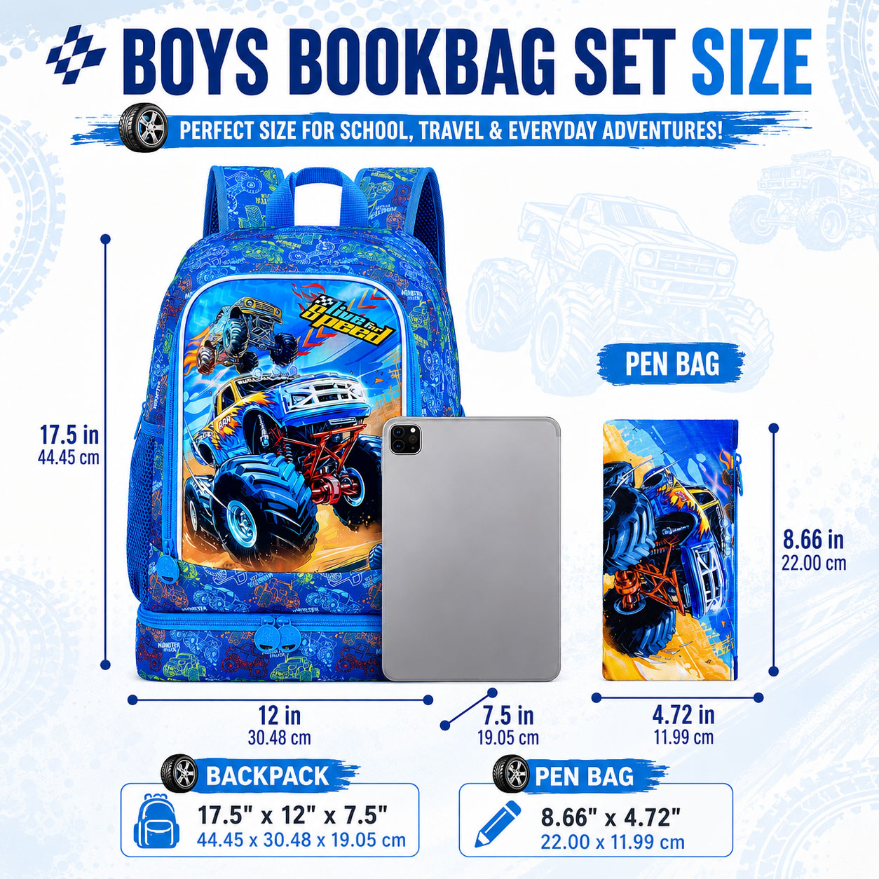 2-in-1子供用バックパックセット、整理された収納スペース - Backpack Insert Organizer のレビューと価格