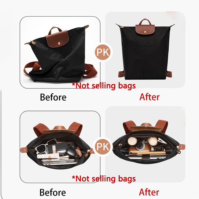 バッグオーガナイザーインサート ロンシャンバックパック用 コ - Backpack Insert Organizer のレビューと価格