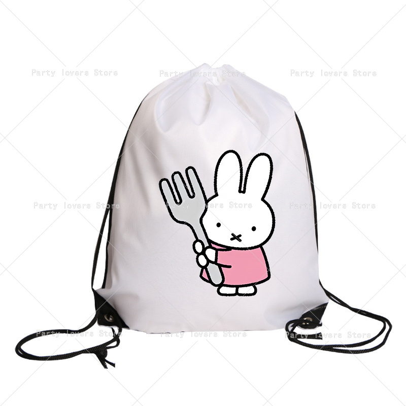ミッフィー巾着バッグ女性防水ジムスポーツバンドルポケット衣類 - Drawstring Gym Bag のレビューと価格
